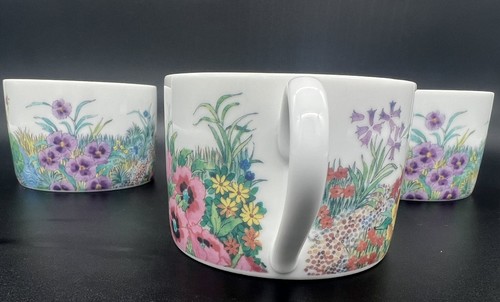 Nikko Fine China Tea Cup Secret Garden 6 Oz White Floral - Picture 4 of 9