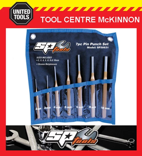 SP TOOLS SP30831 7pce PIN PUNCH SET IN POUCH