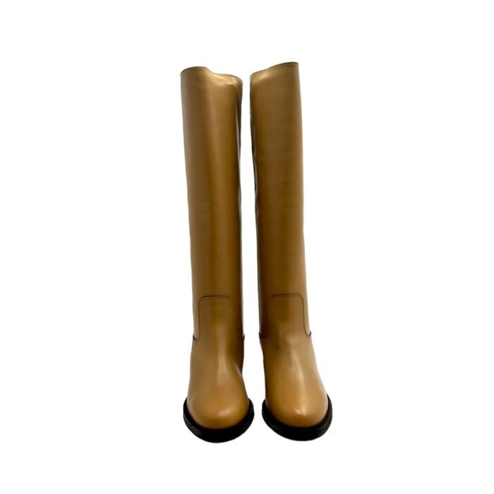 ロングブーツ VIA ROMA 15 FW25 Boots (2568 SANTA MONICANERO) Boots Via Roma 15 in Leather Santa Monica Mou V Gold art
