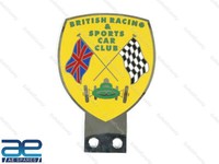 AEspares Vintage Car British Racing & Sports Car Club Emblem Grill Decal Messing