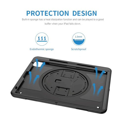 Defender Blacktech Case for   Samsung Galaxy Tab S9 Fe - Black - Bild 11 von 12