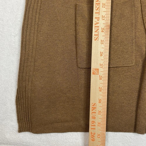 Orvis AnyWear Longline Merino Wool Blend Open Front Pocket Cardigan Women’s XL - Picture 5 of 9