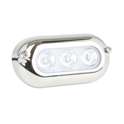 Underwater Marine Boat Light Blue 5.5W 400LM Steel Maxfield ITC 69683SS-BL IP67