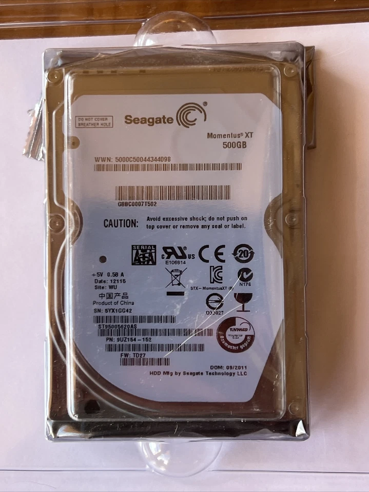 Seagate ST95005620AS Momentus XT 500GB 2.5" Solid State Hybrid Drive - Image 4 of 4