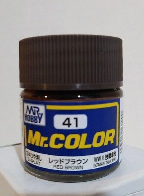 Gunze sangyo Mr Color acrylic paint C-41, Red Brown 10ml. 4973028535990