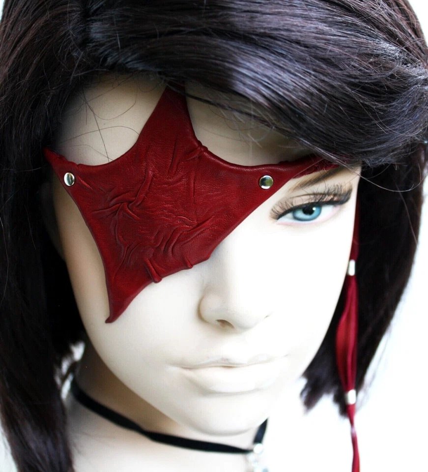 Unique Shape Red Leather Eye Patch Original from Mysterystar - Image 3 of 4