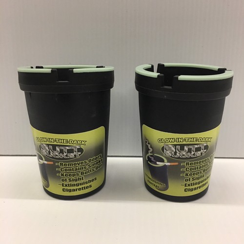 GLOW IN THE DARK BUTT BUCKET ASHTRAY 2PCS
