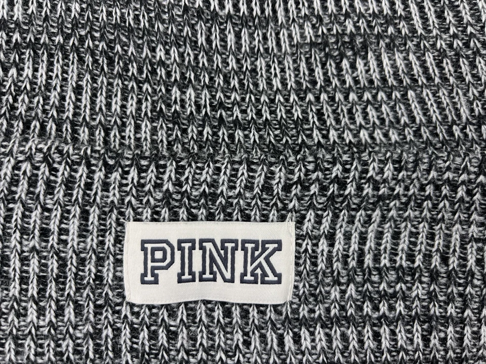 Victoria's Secret Gorro Toque Adulto Talla Única Gris Bordado 100% Acrílico ROSA Foto 2 de 4