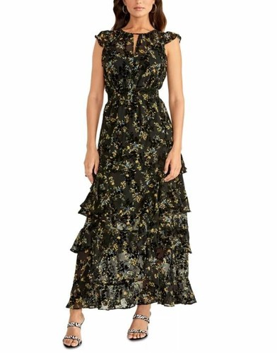 RACHEL Rachel Roy Issa Printed Ruffled 