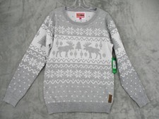Tipsy Elves Sweater Mens Medium Fair Isle Pullover Knit Christmas Holiday Jumper