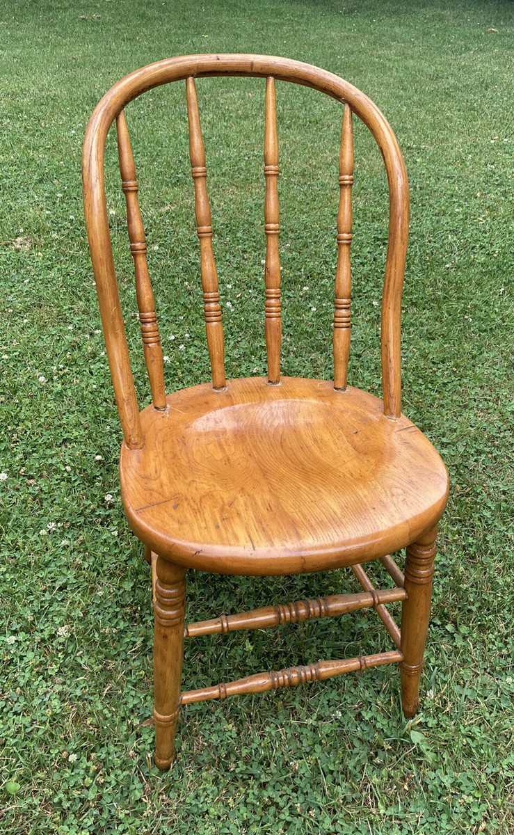 ダイニングチェア Vintage Bowback Chair Antique 1874 Chair 19th Century Wooden Turned C Turned Spindle Bow
