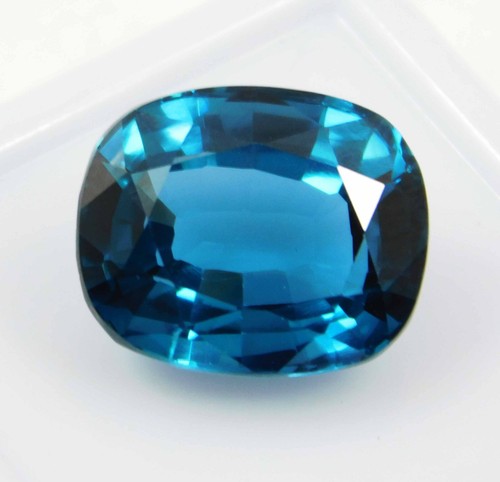Natural 9.35 Ct kenya Blue Tsavorite Garnet Cushion Cut CERTIFIED Loose Gems - Picture 2 of 12