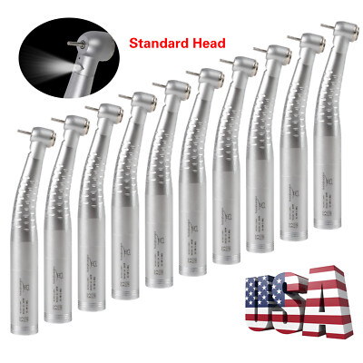 Dental Fiber Optic LED Turbine Handpiece Standard Head Fit KaVo Coupler YB6 SA