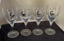 Lot of 4 Goose Island Beer Co. Stemmed Chalice Beer / Wine Glasses 16.5oz. EUC