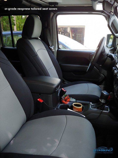 Coverking CR-Grade Neoprene Custom Tailored Front Seat Covers for Jeep