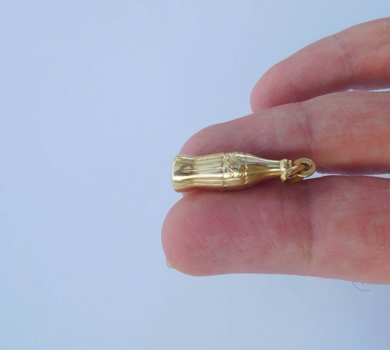 Rare Vintage Original Italian 585 14K Gold Cast Coca … Gem