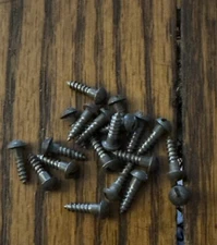 Antique Wood Screws # 3 X 3/8” Slotted Round Head Steel American 20 Pk Free Ship