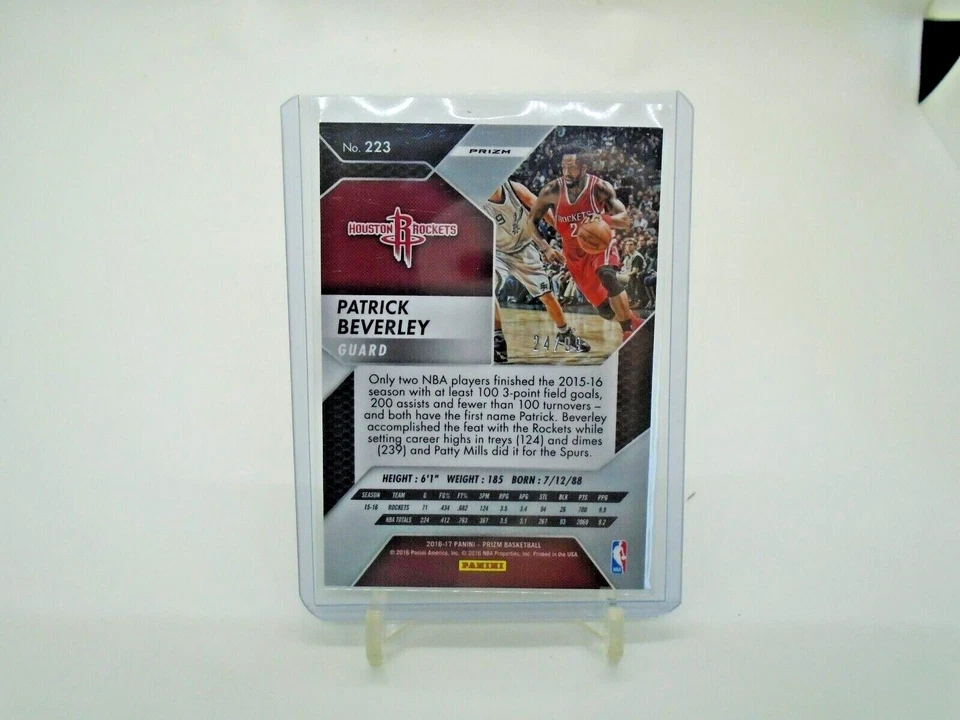 2016-17 PANINI PRIZM #223 PATRICK BEVERLEY BLUE WAVE PRIZM 24 /99 - Image 3 of 4
