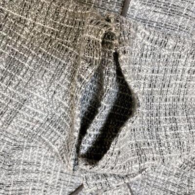 MaxMara STUDIO Tweed Jacket Grey 80% Cotton 13% Rayon 7
