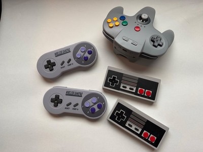 Retro Wireless Controller Bundle   N64, Mini SNES, Mini NES (with USB Receivers)