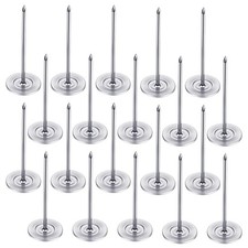 20 PCS Long Thumb Tacks Extra Large Push Pins Furniture Nails Silver 18x50mm
