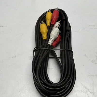 RCA 3 RCA Male to 3 RCA Male Audio Video Cable Black MPN 190437
