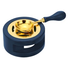 Wax Seal Warmer with Melting Spoon,for Wax Sealing Stamp Blue,1.46 x 2.95" 