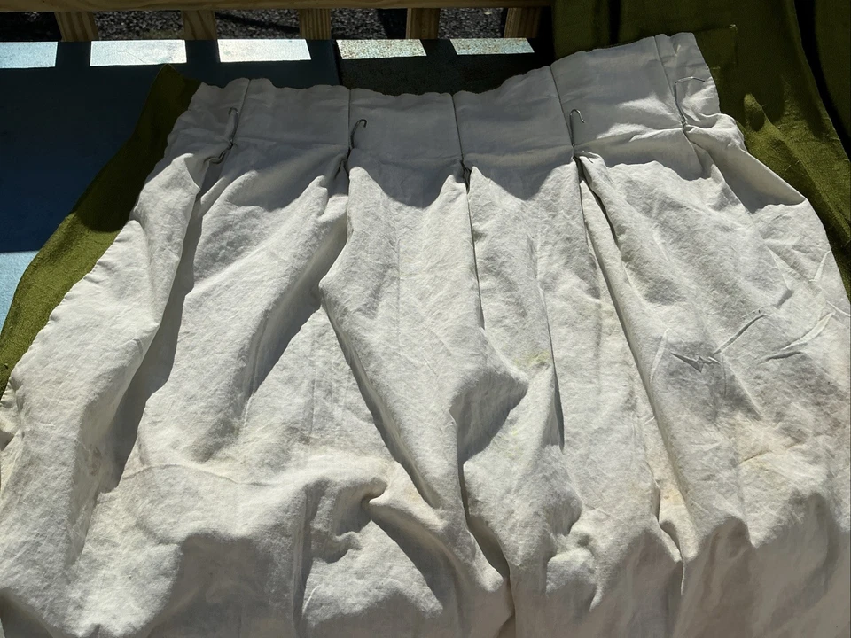 "Juego de 2 paneles y cenefas JC Penney cortinas verdes 36X52 paneles una cenefa 52"" A20" Foto 2 de 4