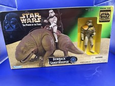 Star Wars 1997 Kenner POTF2 Dewback and Sandtrooper Action Figure Set Sealed