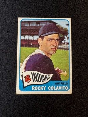 1965 Topps - Rocky Colavito #380 Imprint on back