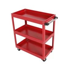 3-Tier Rolling Tool Cart Mechanic Tool Cart with Lockable 330 lbs Capacity