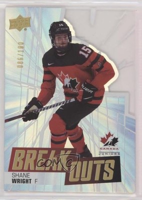 2022 Upper Deck Team Canada Juniors Breakouts 86/100 Shane Wright Rookie RC 1q2