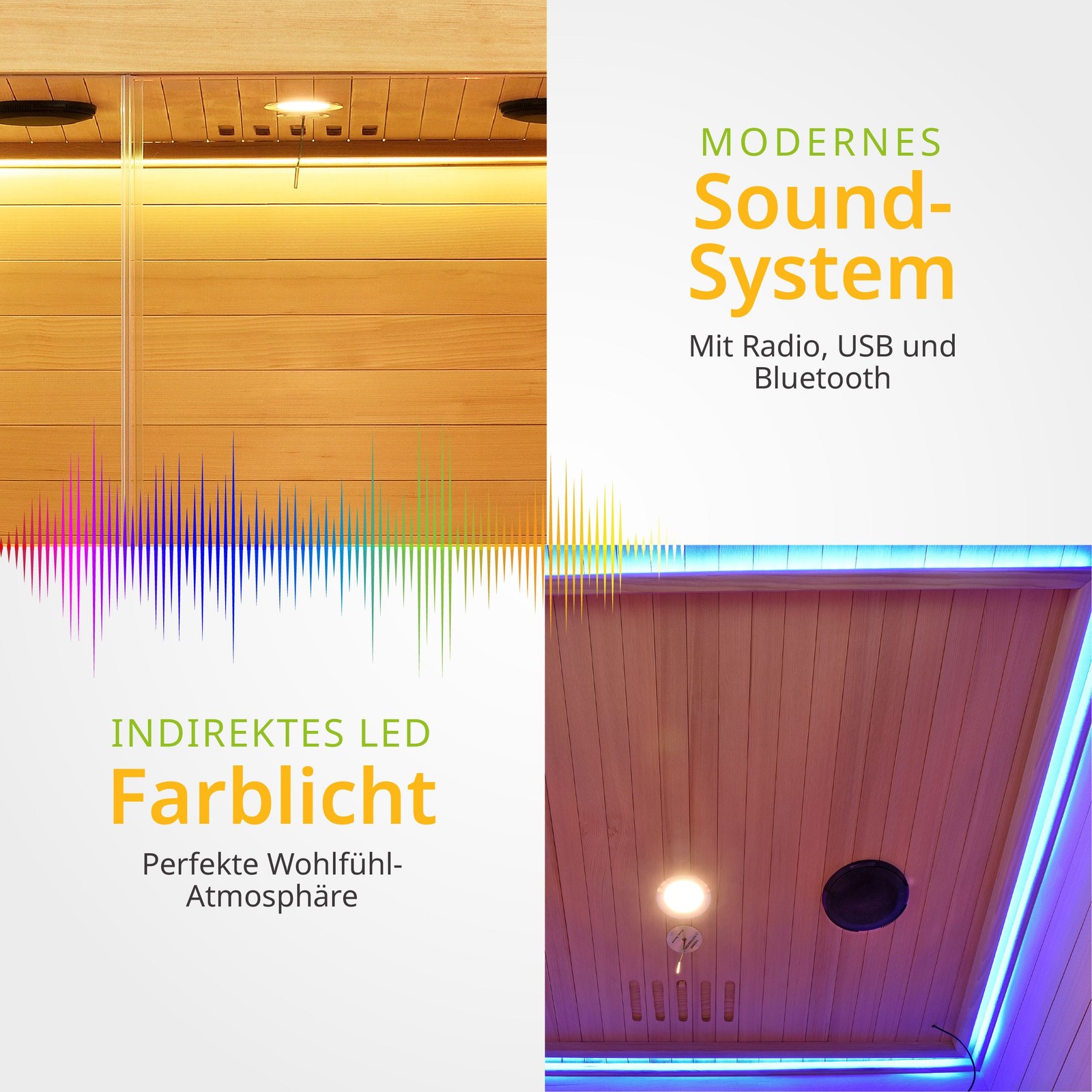 Infrarotkabine Infrarotsauna 2 Personen Dual Vollspektrumstrahler Artsauna®