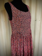 VTG 90s Tiered Full Maxi Dress Flowy Ditsy Floral Fairy Boho Cottage Indie S/M