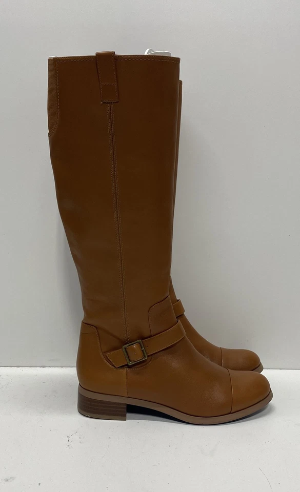 Botas de montar Circa Joan & David de cuero marrón para mujer talla 7M Foto 3 de 4