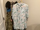 Chaps Golf Men’s Tropical Palms Sky Blue Polo Shirt! SZ 3XL So Nice — photo 2