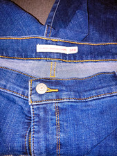 Levi's Classic Bermuda Denim Shorts Blue Medium Wash Mid Rise Plus 24W