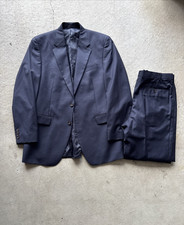 Lauren Ralph Lauren Navy Blue Pinstriped Wool Two-Piece Suit 34x30 Trousers