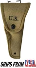 Reproduction Military WW2 U.S Army Replica Colt .45 Holster M1911 Canvas Khaki