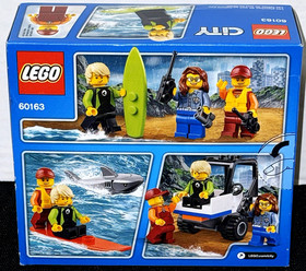 NEW SEALED! LEGO CITY 60163 COAST GUARD STARTER SET / SHARK / SURFING
