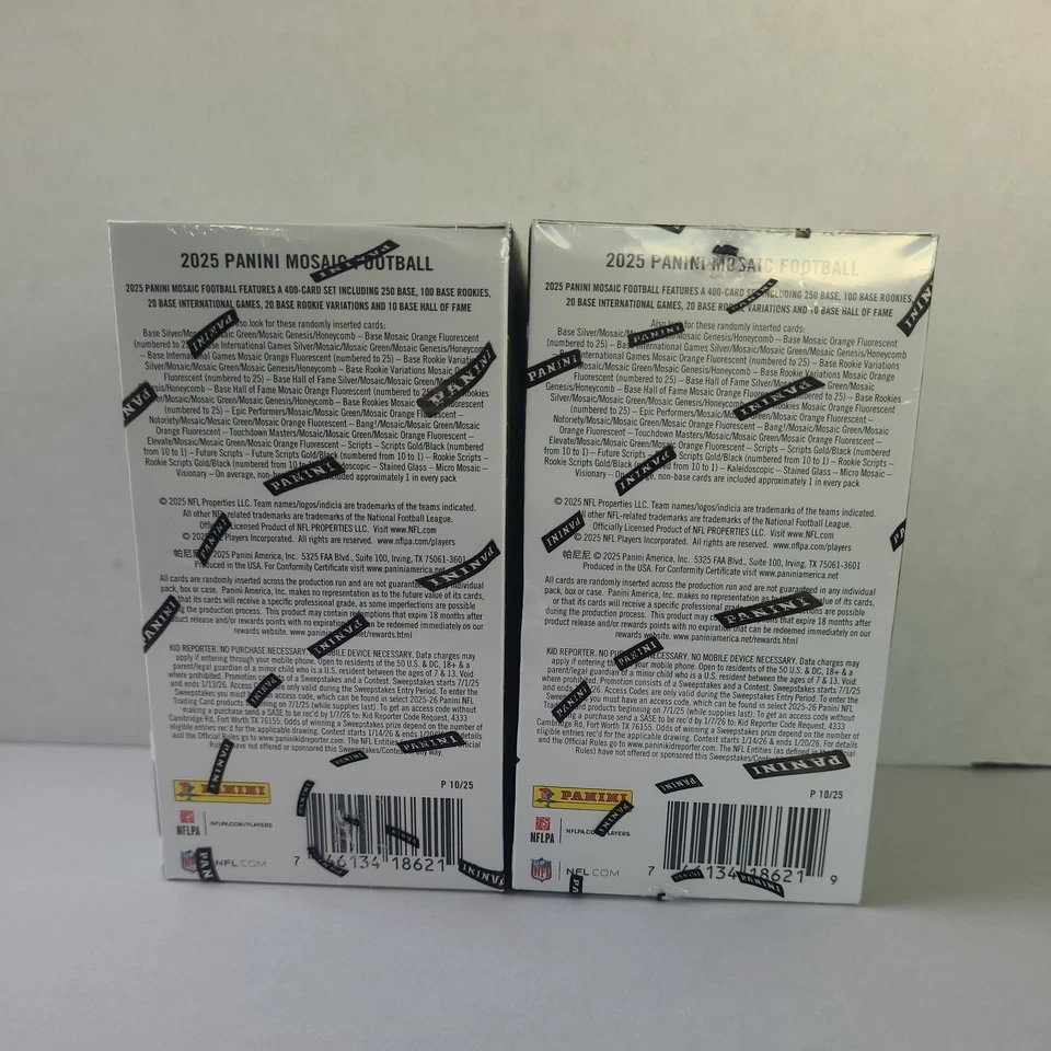 Lot of 2  - New 2025 Panini Mosaic NFL Football Blaster Box SEALED - In Hand 🔥 - Image 4 of 4