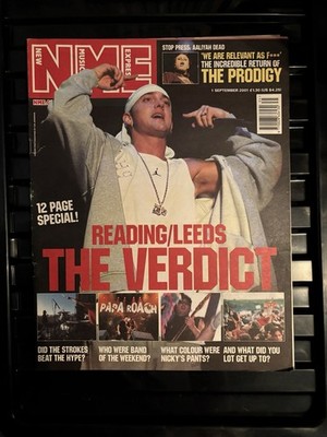 NME 2001 SEP 1 EMINEM STROKES PAPA ROACH PRODIGY MANICS