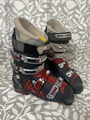 Salomon x Wave Flex 90 Boot Gr.27 UK8,5 Skischuhe Unisex Schwarz Rot