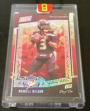 2020 Panini VIP #RW Russell Wilson Encased Diamond Kaboom! Foil 1/1 Seahawks