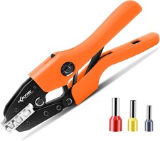 Ratcheting Ferrule Crimping Tool for Wire End...