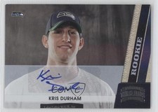 2011 Panini Threads Rookie Silver Signatures 96/299 Kris Durham #206 Auto 0o9