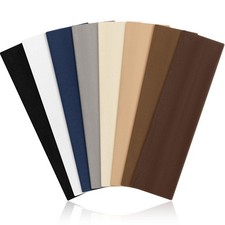 1 count (Pack of 8), Black, white, gray, blue, dark brown, light apricot