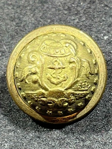 1860s Civil War Era Military Union Army Rhode Island State Seal Button 15 mm