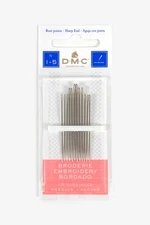 DMC 1765-1/5 Embroidery Hand Needles, 12-Pack, Size 1-5