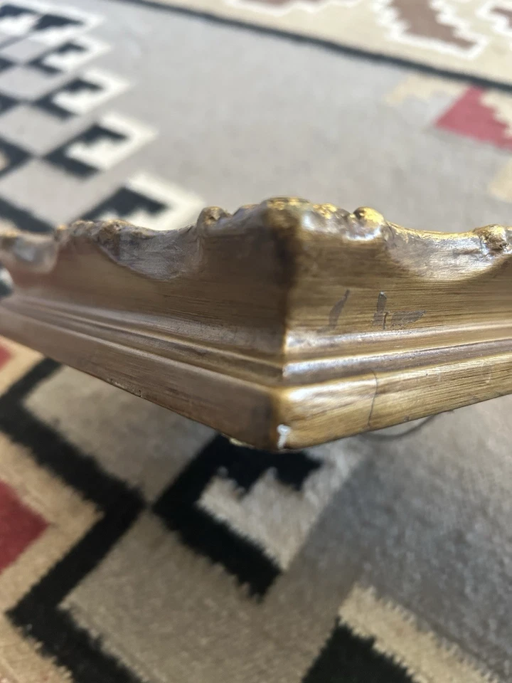 Carvers & Gilders Gold Tone Ornate Framed French Sailing Boats Seascape Print - Image 4 of 4